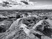 28th Aug 2015 - 28th August 2015     - View from The Roaches B&W -1