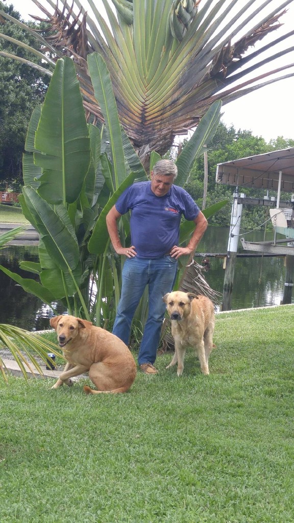 Dogs and I in Punta Gorda Florida  by prn