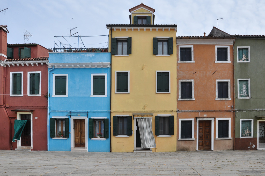 Burano houses by brigette