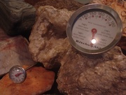 31st Aug 2015 - Still Life with Pretty Rocks and Kitchen Thermometers lighting variation