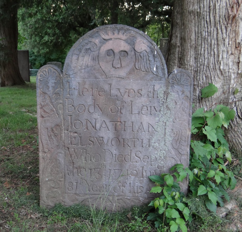 Puritan Gravestone, Connecticut by annepann