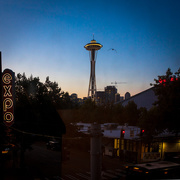 25th Aug 2015 - Space Needle from Inn @ Queen Anne 