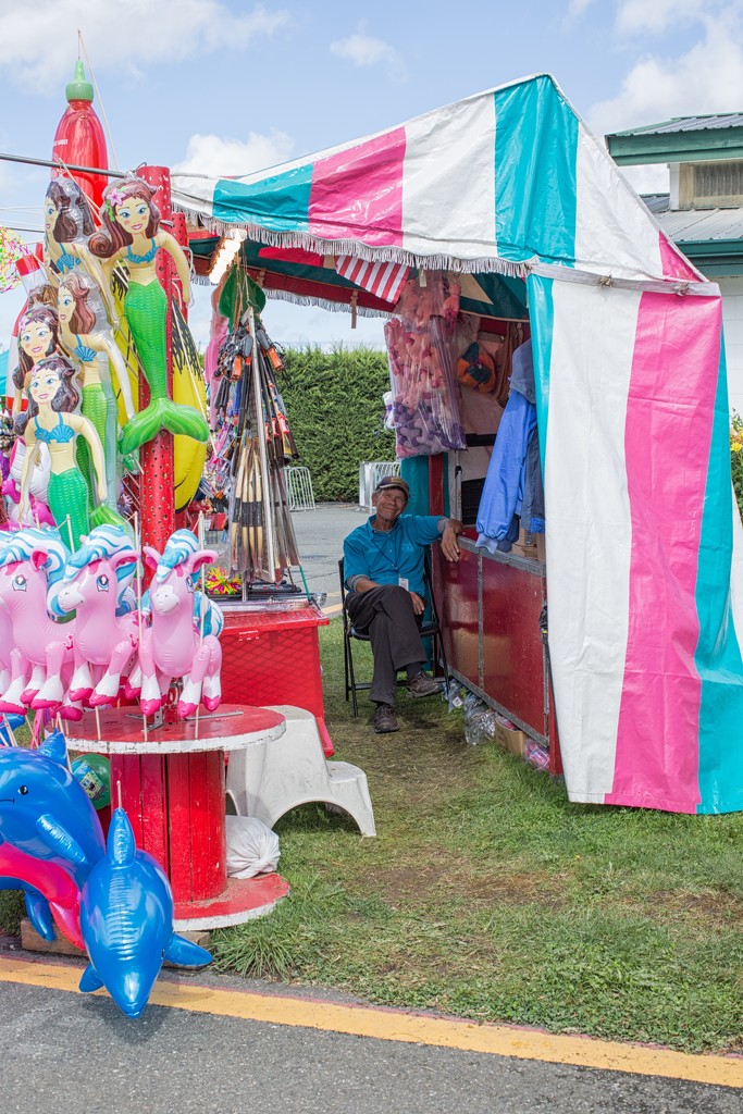 A Slow Day For Buying Inflatable Toys!  Evergreen County Fair by seattle