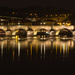 Prague, Charles Bridge at night by gosia