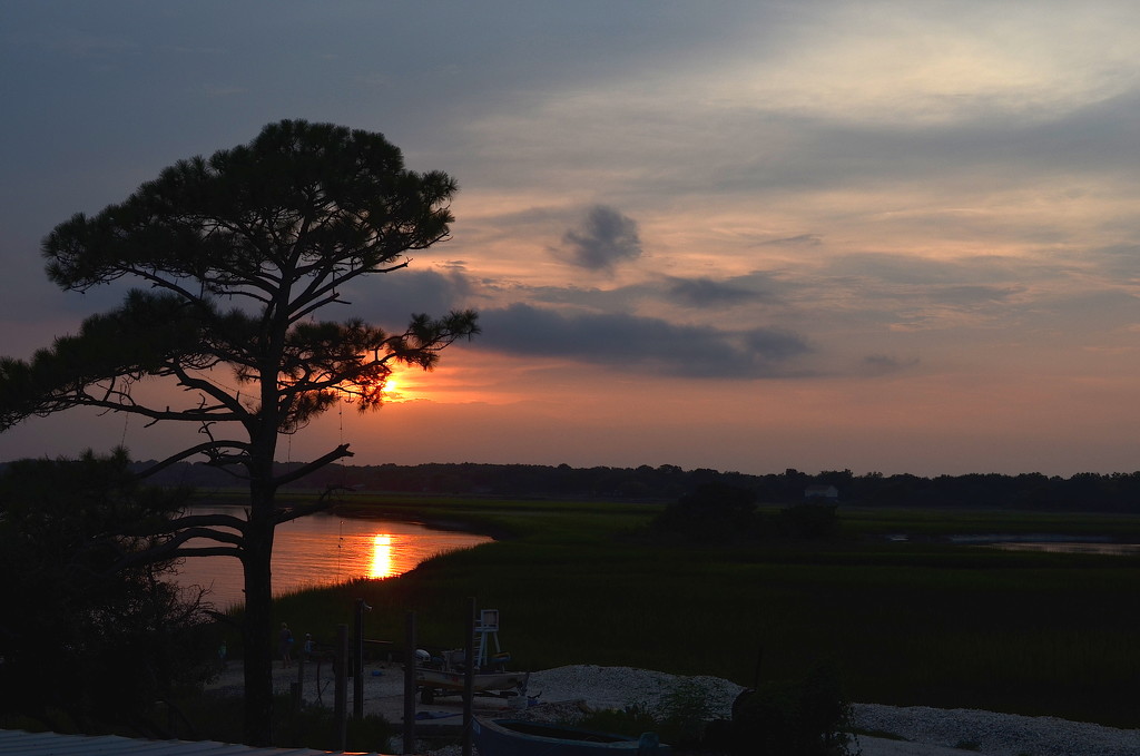 Sunset, Bowen's Island, South Carolina by congaree
