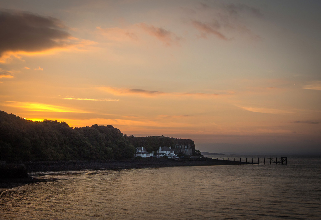 Sunrise over Hawkcraig by frequentframes