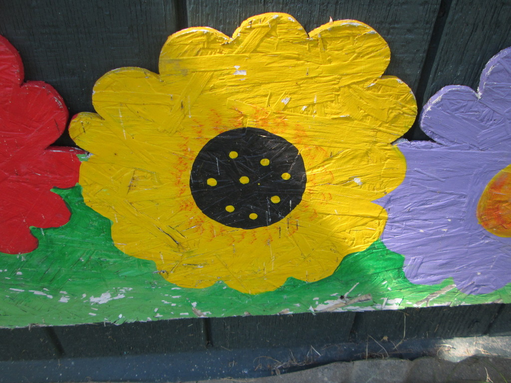 Painted flower heads by bruni