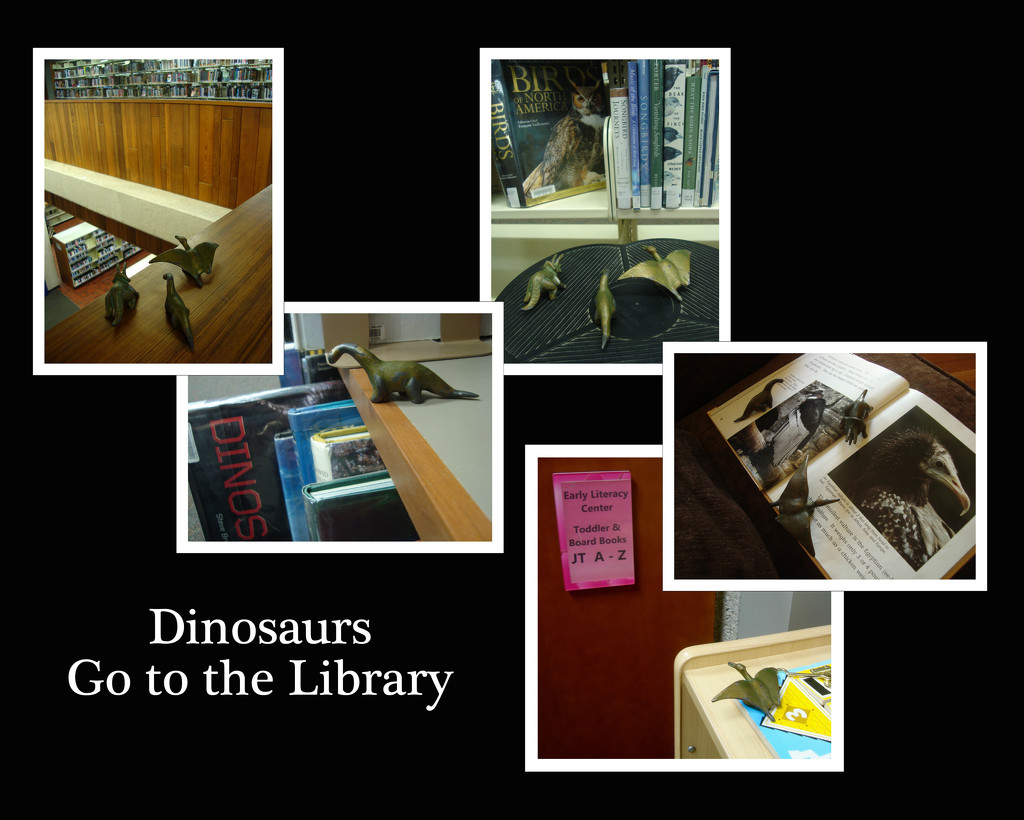 Dinosaurs go to the Library by mcsiegle