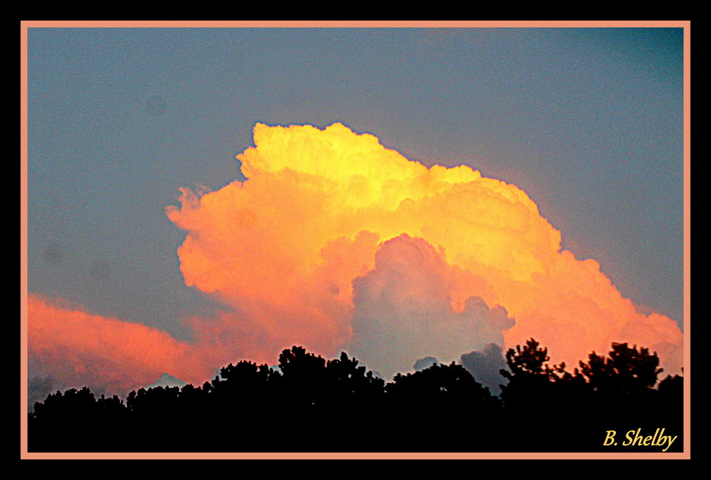 Bright Evening Cloud by vernabeth