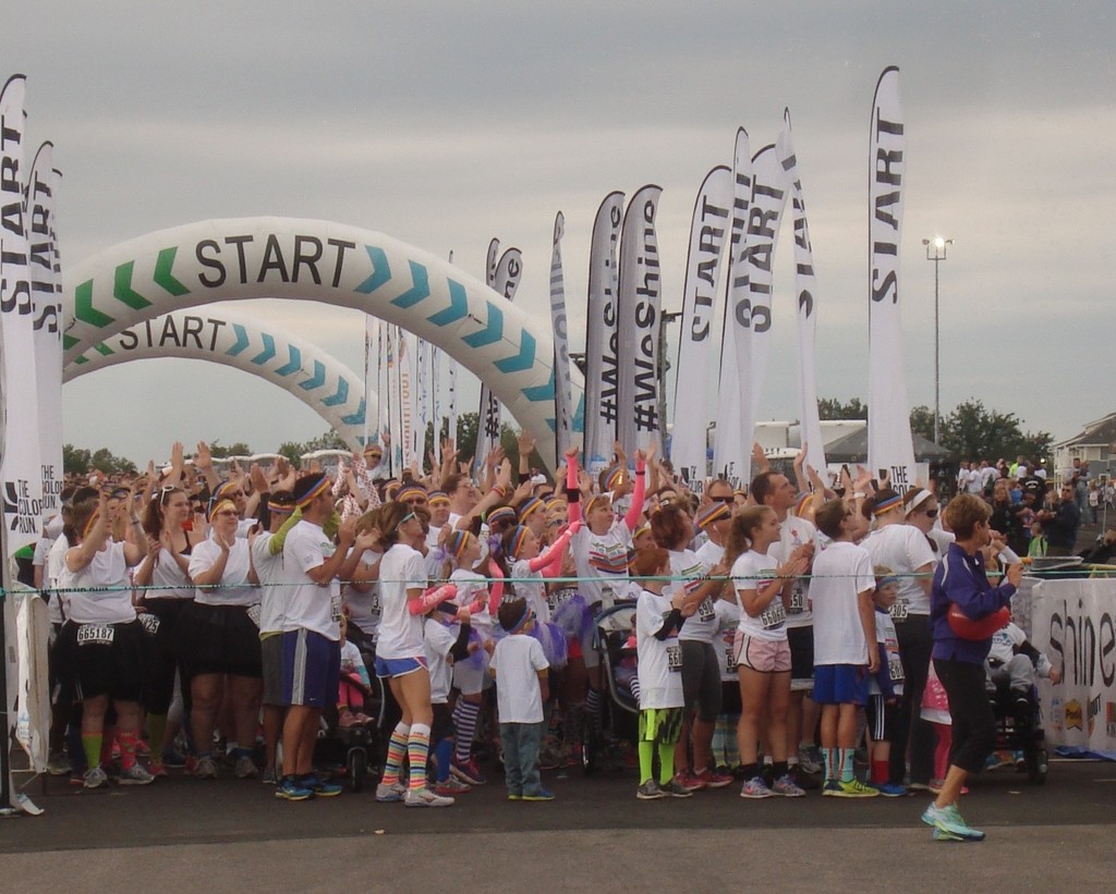 Color Run - In the Starting Chute by mcsiegle