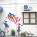 Follow the flag street art for Malaysia day by ianjb21