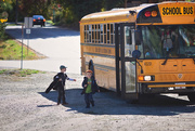 21st Sep 2015 - First time on the school bus