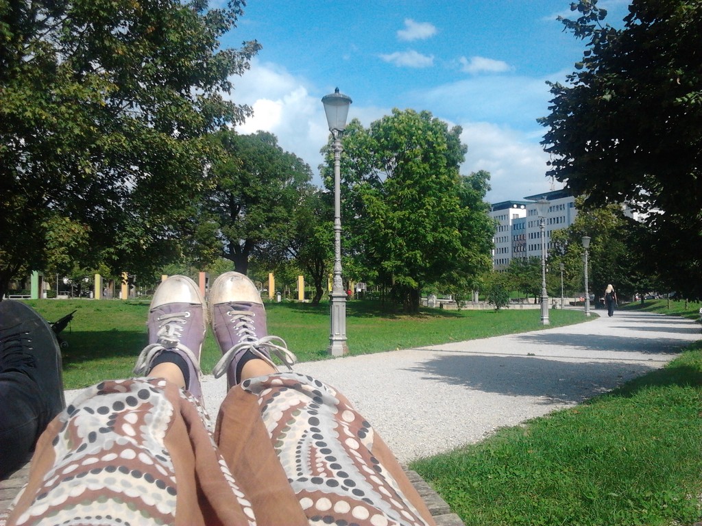lying in the park by zardz