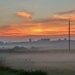 Foggy Sunrise by lynnz