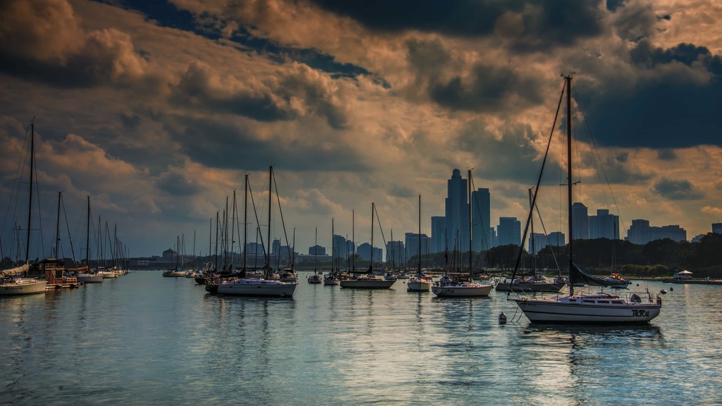 Clouds Over the Harbor by taffy