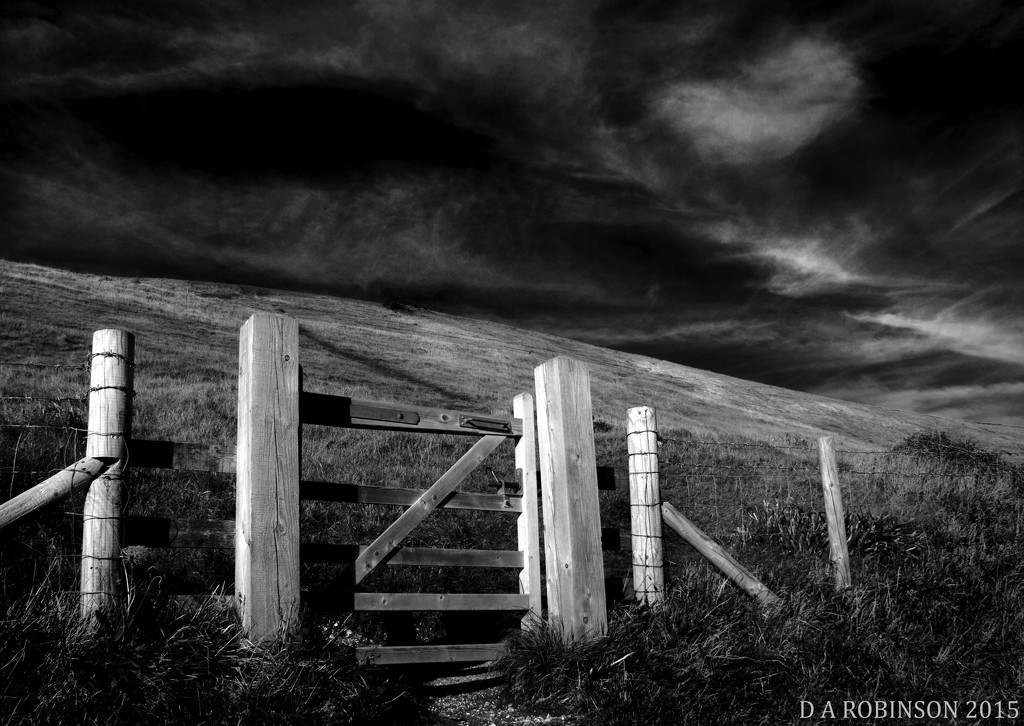Gate and Hill by davidrobinson