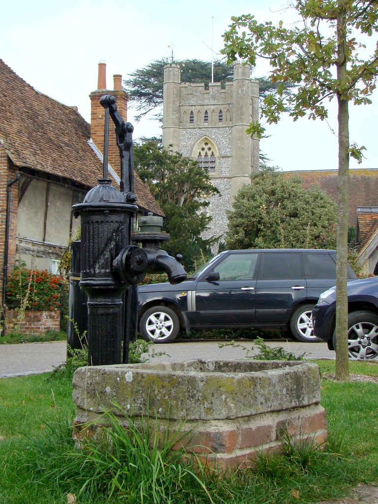 Hambledon Village Pump and Church by bulldog