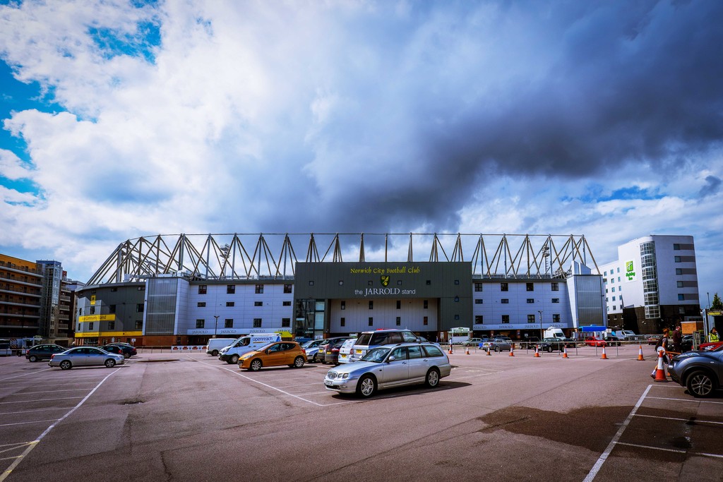 Day 211, Year 3 - Clouds Over Carrow Road  by stevecameras