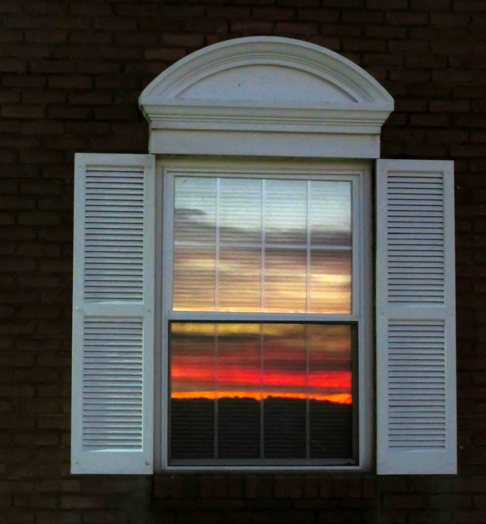 Sunset in the window by mittens