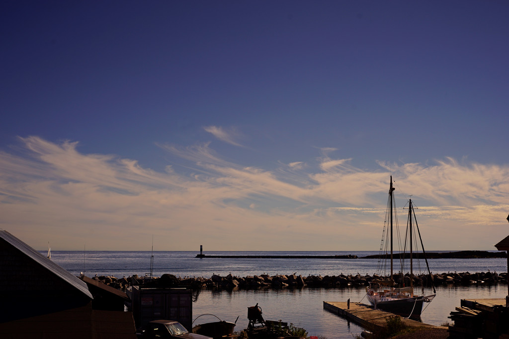 Grand Marais Boat Works and Harbor by tosee