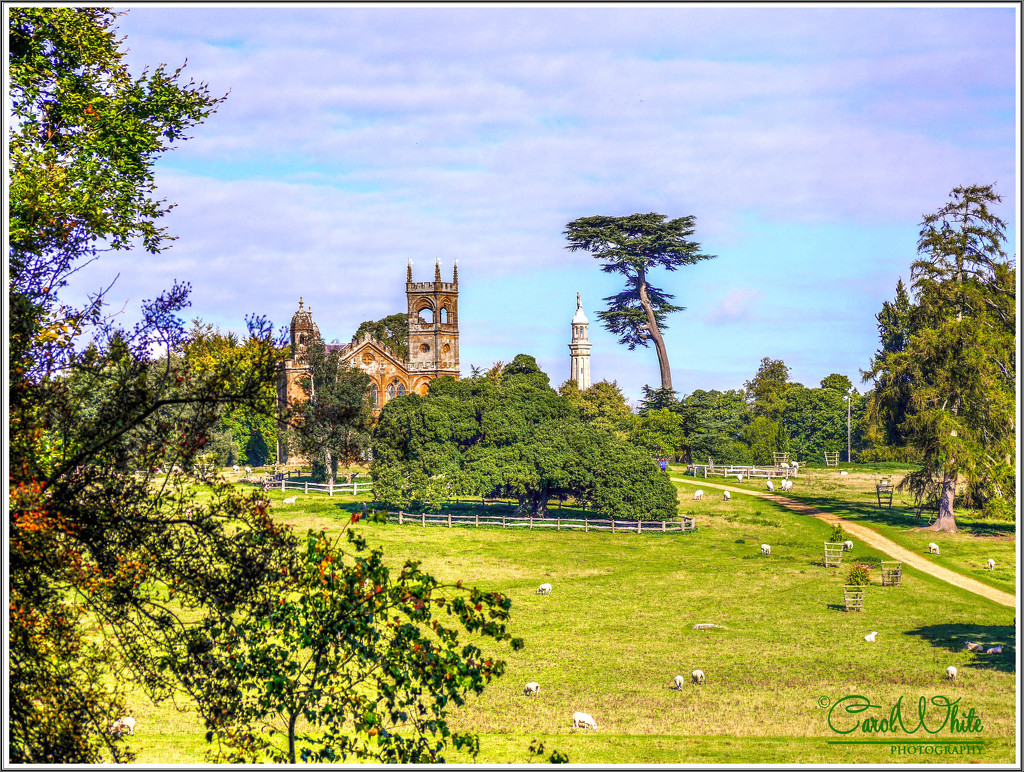 Stowe Gardens, The Gothic Temple and Lord Cobham's Pillar by carolmw