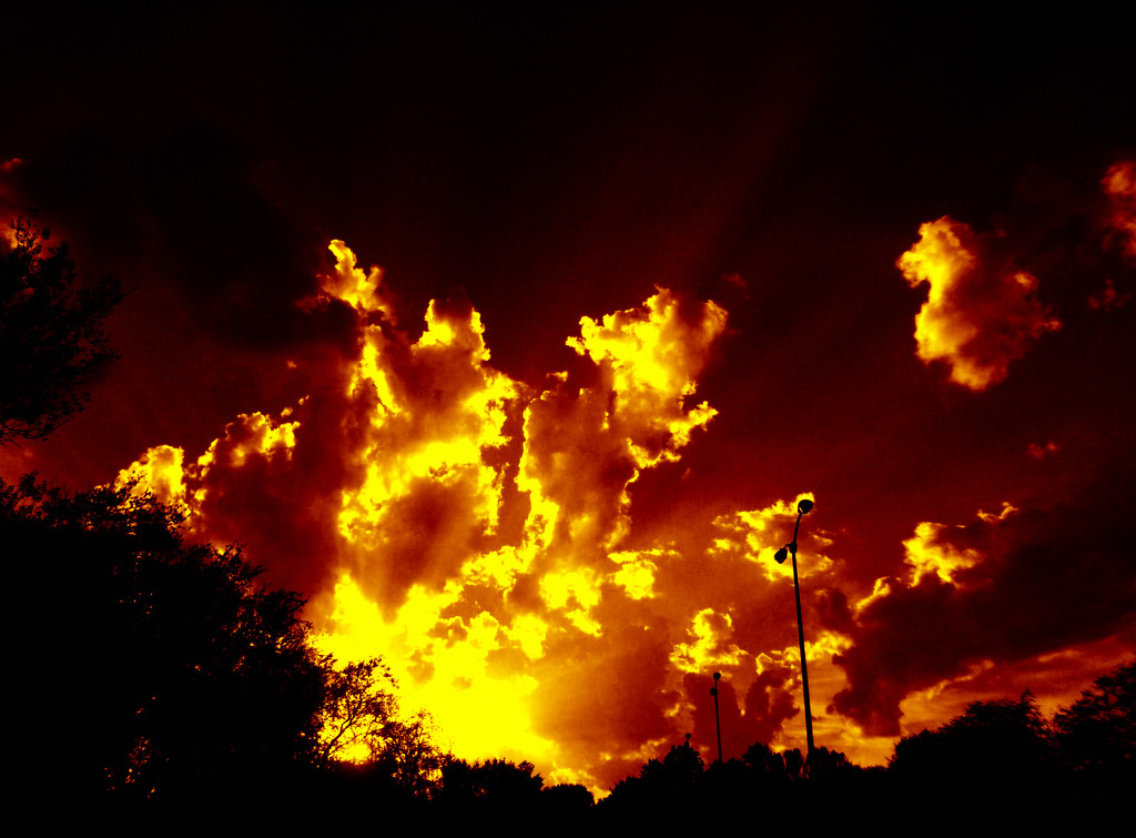 Sky on Fire by mcsiegle