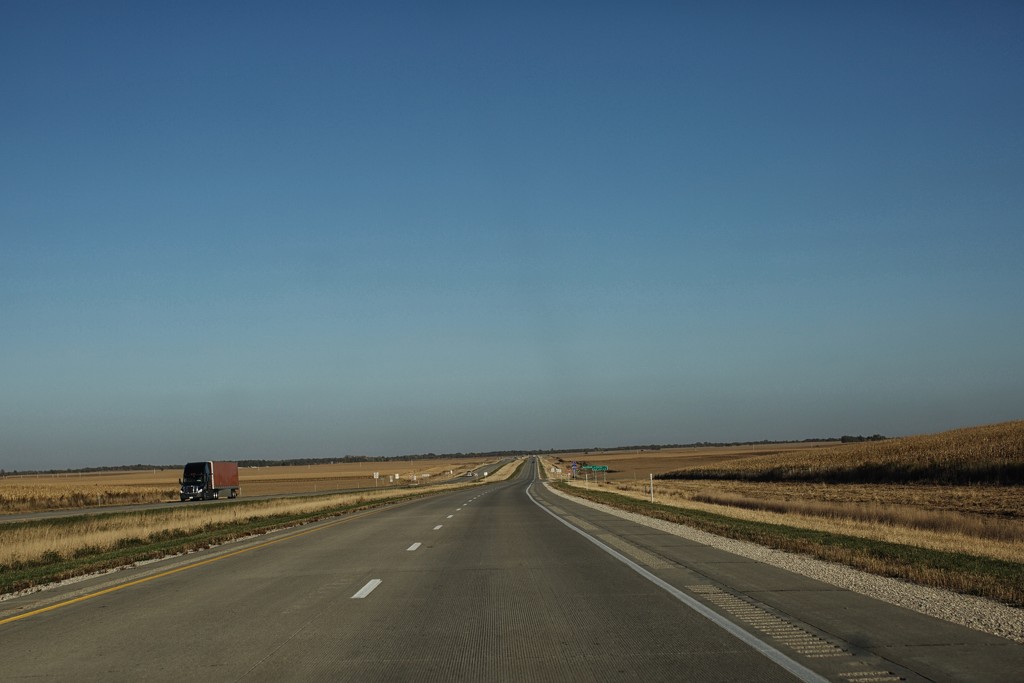 Wide Open Freeways Of Iowa!  Such A Change From I-5 in Washington! by seattle