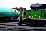 17th Oct 2015 - Green Train and an Airplane