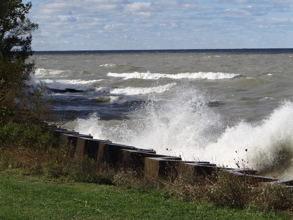 Crazy Windy Day On Lake Erie by brillomick