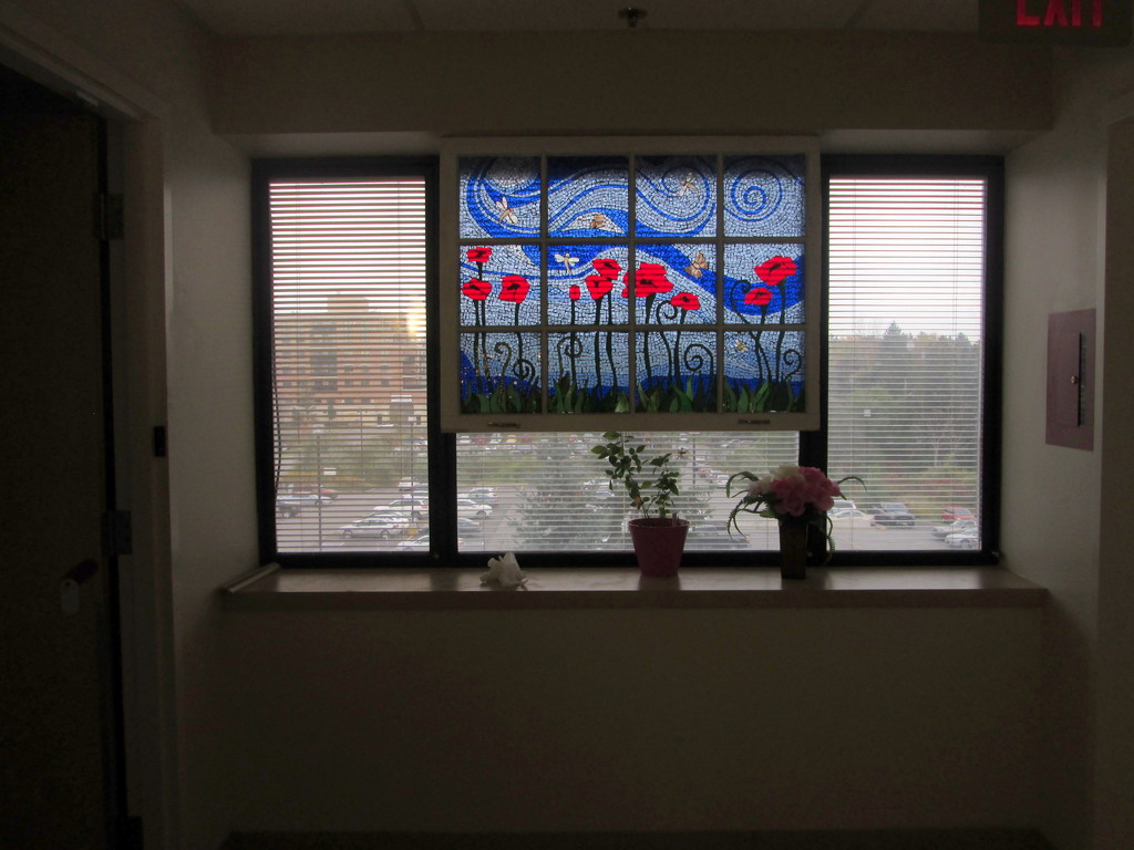 Hospital visit  -  Stained glass window by bruni
