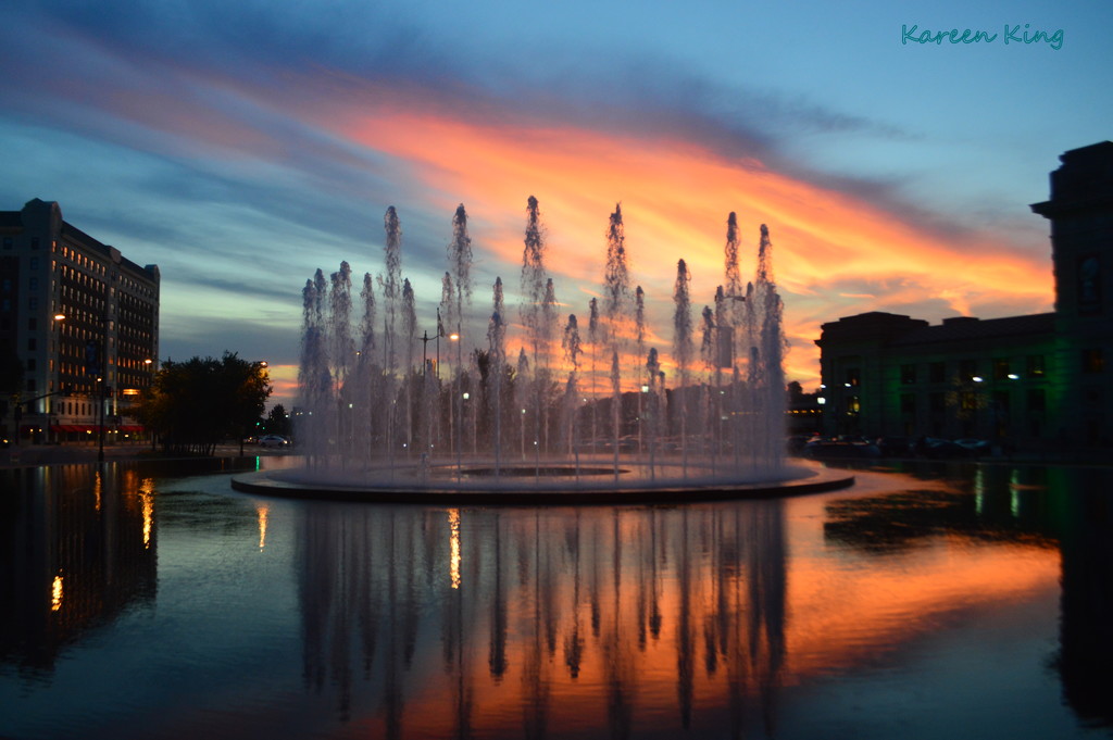 Fountains at Union Station by kareenking
