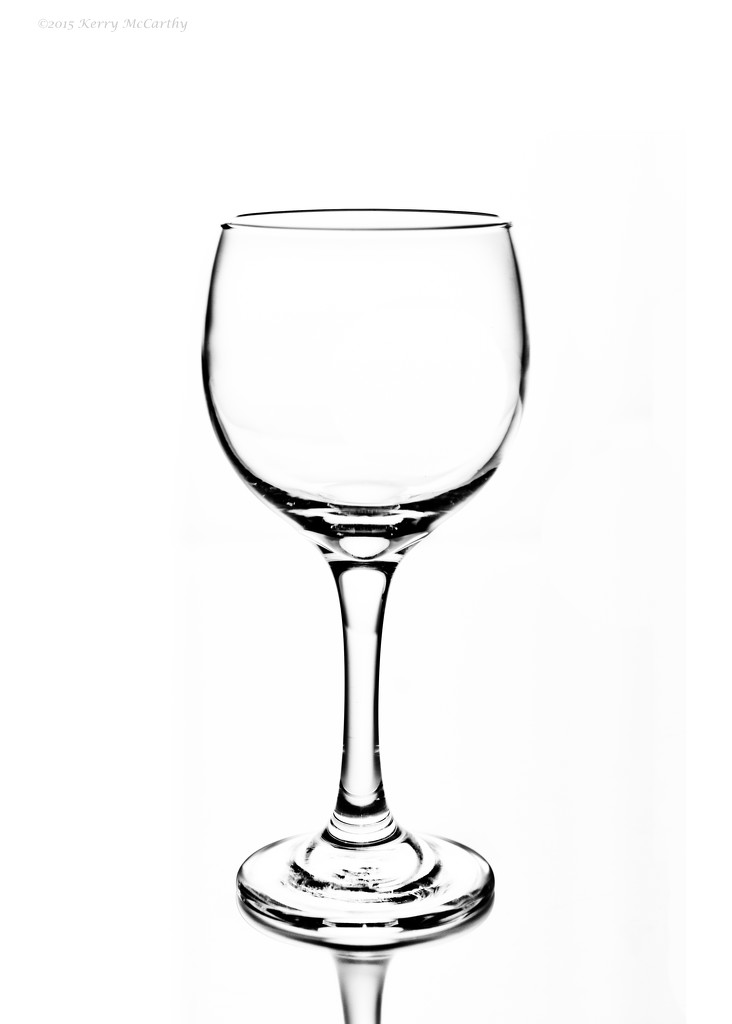 Empty wine glass by mccarth1