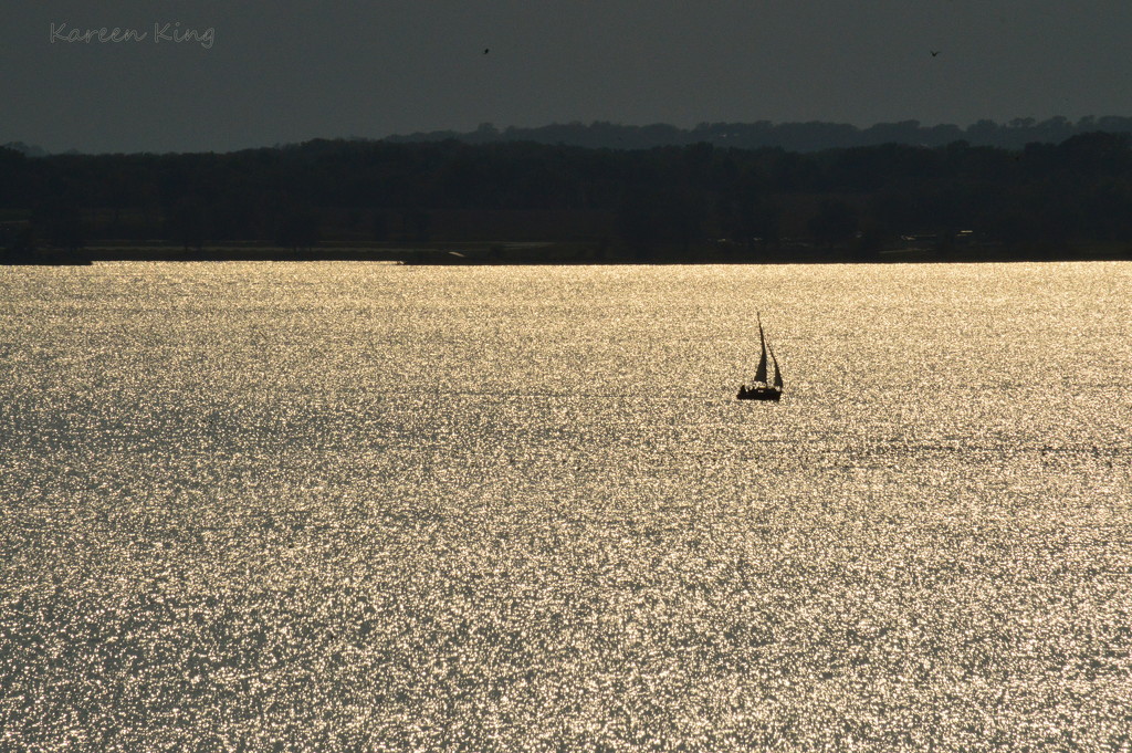 Solitary Sailboat by kareenking