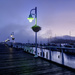 Marina Boardwalk Foggy Dawn by jgpittenger
