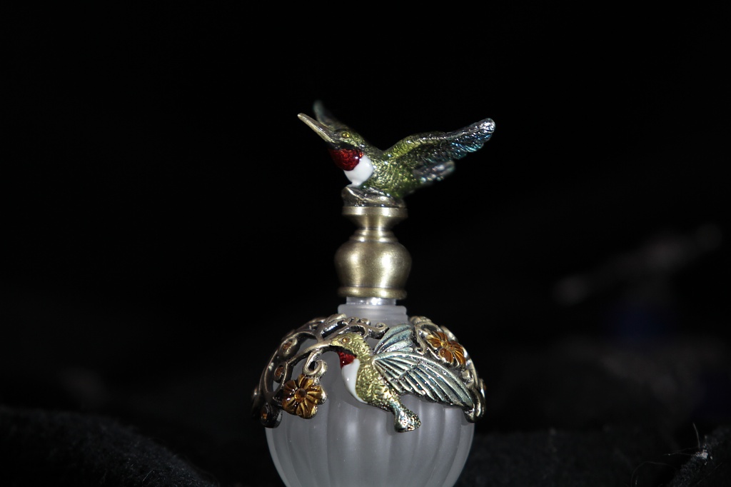 Glass and Cloisonne Perfume Bottle by robv