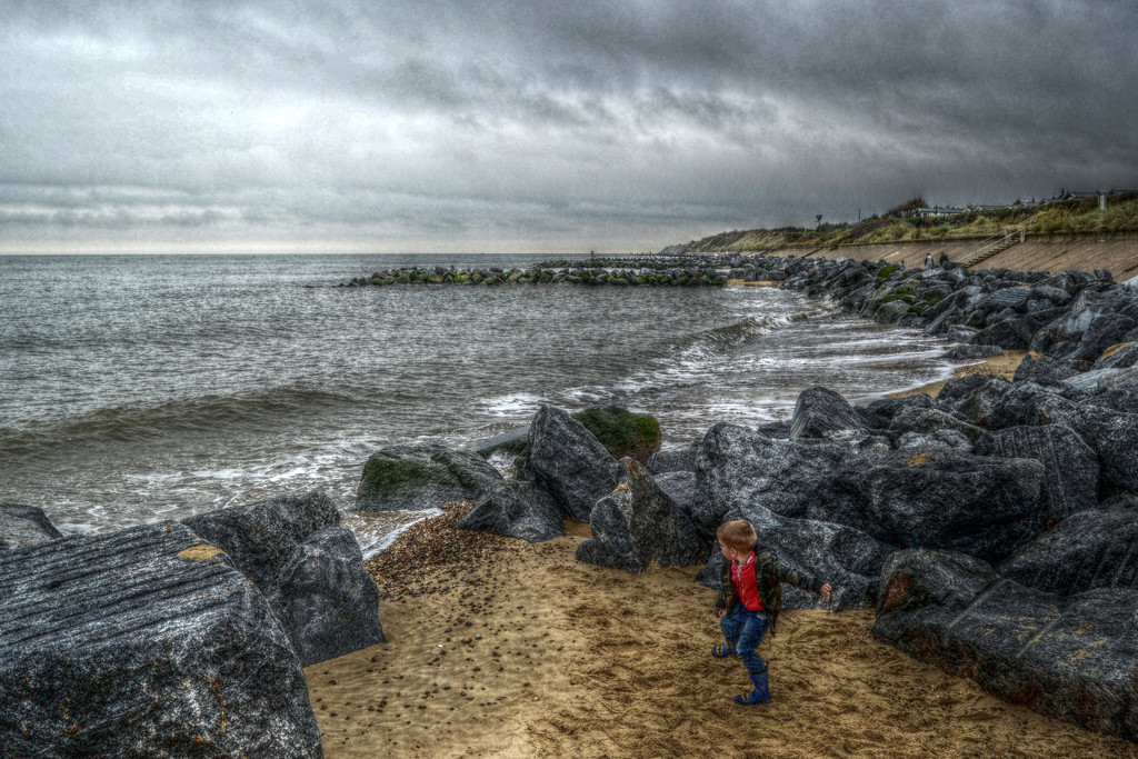 Throwing stones HDR by richardcreese