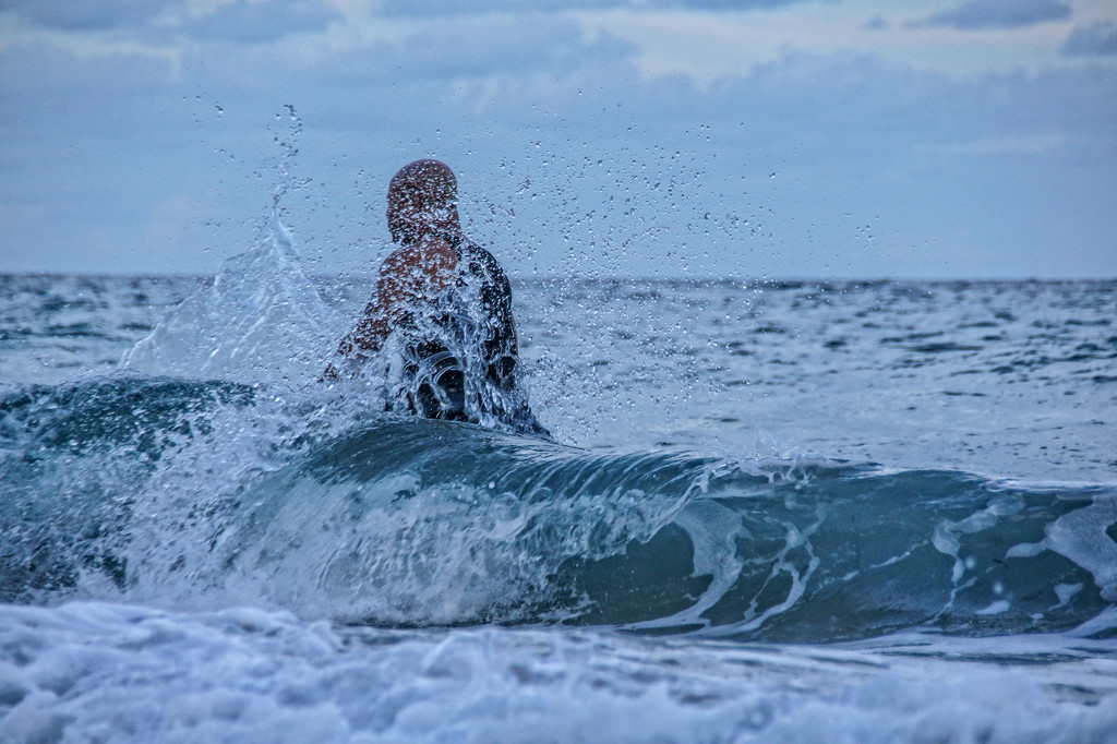 Just a random stranger taking an evening swim by danette