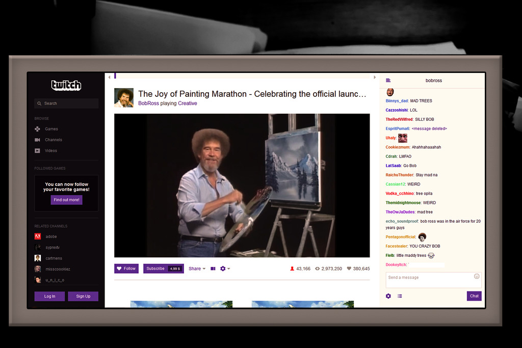 Bob Ross "Joy of Painting" by dsp2