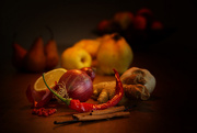 7th Nov 2015 - 2015-11-07 still life with ingredients for quince chutney