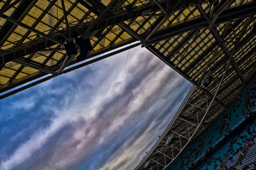 the stadium and the sky above by annied