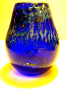 9th Nov 2015 - Still life    ....blue glass vase ...