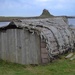 Boat shed and castle, Lindisfarne by tomdoel