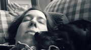18th Nov 2015 - Napping with my Furry Black Daughter