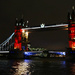 Tower Bridge lit up for Paris. by darrenboyj