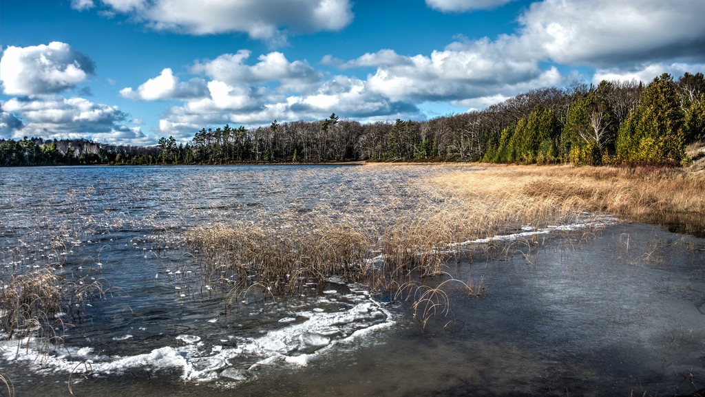 Barney's Lake Before the Snow by taffy