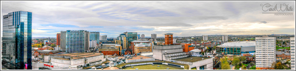 Panoramic Birmingham Cityscape by carolmw