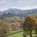 The view across the fields to the Malvern hills. by snowy