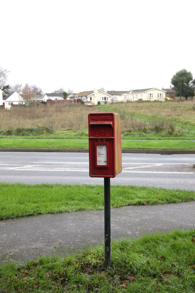 Red Box on a Post by davemockford
