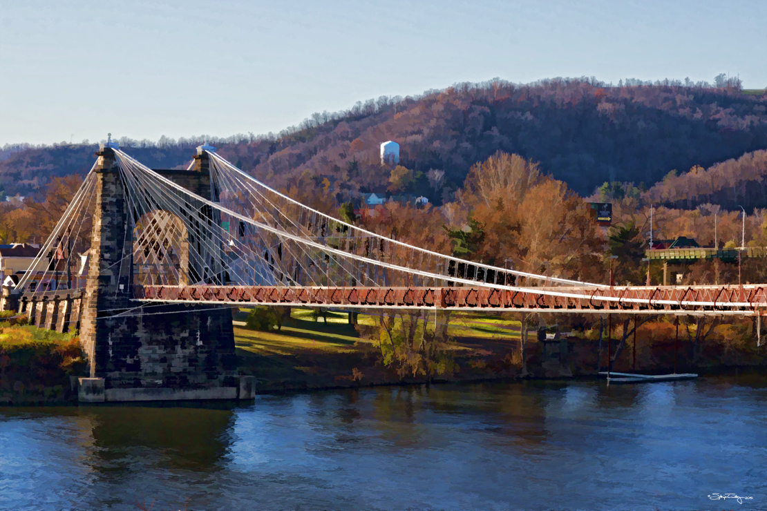 Wheeling, West Virginia Suspension Bridge by Skip Tribby 📷 · 365 Project