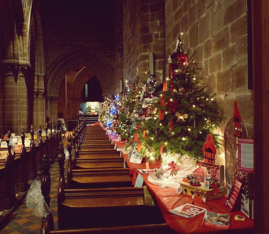 Christmas tree festival @ St Mary's, Stafford. by sabresun